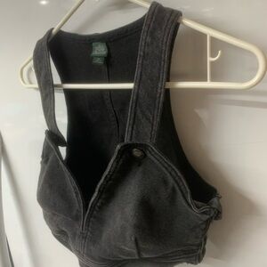 Wild Fable | Edgy Black Denim Bustier/Vest | Size Small